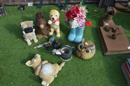 Assorted Small Garden Ornaments, etc.