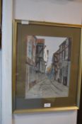 Gilt Framed Jane Pearson Print - The Shambles, Yor