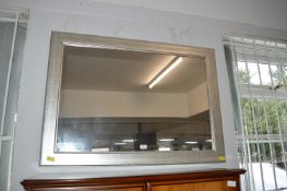 Silver Effect Framed Wall Mirror