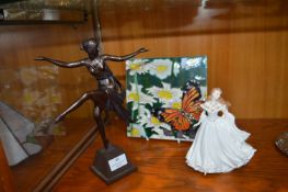 Art Deco Style Figurine, Royal Worcester 