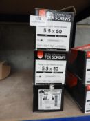 *Three Boxes of 5.5x50 Timber to Light Section Screws