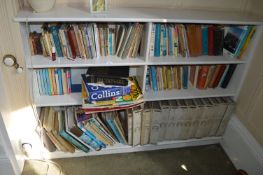 Six Shelves of Assorted Books Including New English Encyclopedia, Gardening Books, etc.