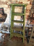 Pair of Four Tread Wooden Steps