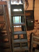 Set of Six Tread Wooden Steps