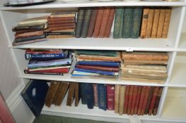 Three Shelves of Old Books Including Natural History, Decorating, etc.