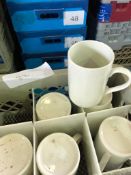 180 x White China Mugs /Collection Available on Thur 30th Sept/Fri 1st Oct 9am till 3pm From