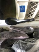 830 x Black rice spoons /Collection Available on Thur 30th Sept/Fri 1st Oct 9am till 3pm From