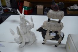 Two Animal Ornaments