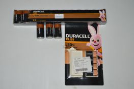 *Duracell D Batteries plus Four 9v Batteries