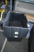 Pack of 10 Black Storage Tubs