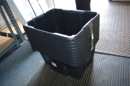 Pack of 10 Black Storage Tubs