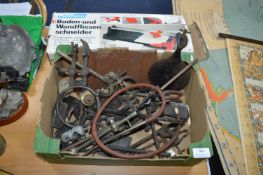 Vintage Chemistry Lab Clamps etc. plus a Tile Cutter