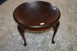 Mahogany Circular Coffee Table