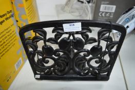Cast Iron Kitchen Book Stand
