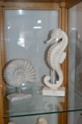 Seahorse and Shell Ornaments