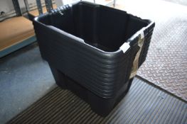 Pack of 9 Black Storage Tubs