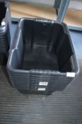 Pack of 10 Black Storage Tubs