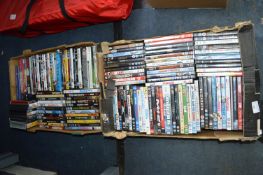 Two Boxes of DVDs 100+