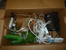 *Miscellaneous Box Including Plastic Plants, Coppe