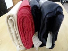 Four Rolls of Assorted Fabric ~160cm Width