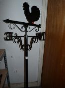 *Metal Weather Vane with Chicken Motif