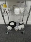 *Assorted Black & White Crockery, Hologram Mugs, etc.