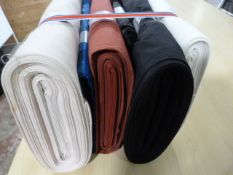 Six Rolls of Assorted Fabric ~160cm Width