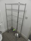 *Mobile Chrome Five Tier Storage Rack