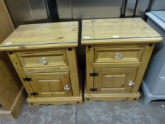 Pair of Pine Bedside Cabinets