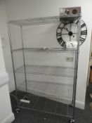 *Mobile Chrome Five Tier Wire Storage Rack