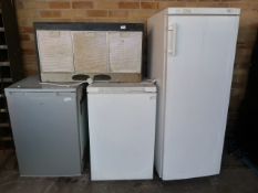 Five Fridges & Freezer to Clear and a Extractor Fan