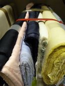 7 Rolls of Assorted Fabric ~1.6m width