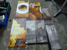 *Seven Pieces of Café Wall Art