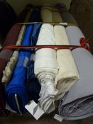 7 Rolls of Assorted Fabric ~1.6m width