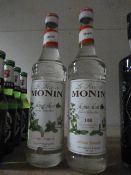 *Two Bottles of Sirop De Monin Mojito Mint