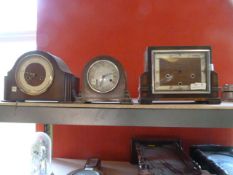 Three Vintage Mantel Clocks