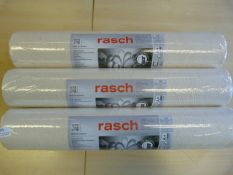 *3 Rolls of Rasch Non-Woven Wallpaper (5.32m² per