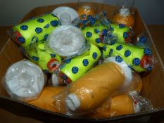 ~18 Cones of Green & Orange Thread