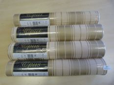 *4 Rolls of Opus Clara Stripe Sand Wallpaper (5.3m