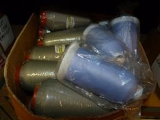 ~17 Cones of Mauve and Sage Green Thread