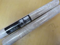 *2 Rolls of Moda Black Label Cream Wallpaper (10.0