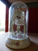 Reproduction Mantel Clock with Glass Dome