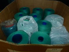 ~12 Cones of Turquoise Thread