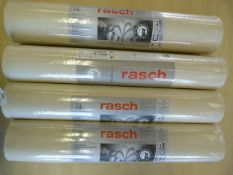 *4 Rolls of Rasch Non-Woven Wallpaper (5.32m² per