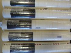 *5 Rolls of Serinao Lace Rose Wallpaper (10.05m x