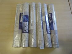 *6 Rolls of Marbury Wallpaper (5.3m² per roll)