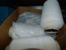 4 Large Cones of White Thread