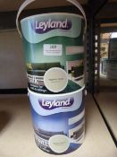 *2.5L of Leyland Silk Emulsion and 2.5L of Leland