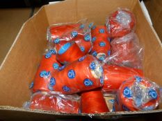 ~18 Cones of Red Thread