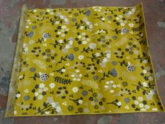 Floral Pattern Mustard Rug ~170x120cm